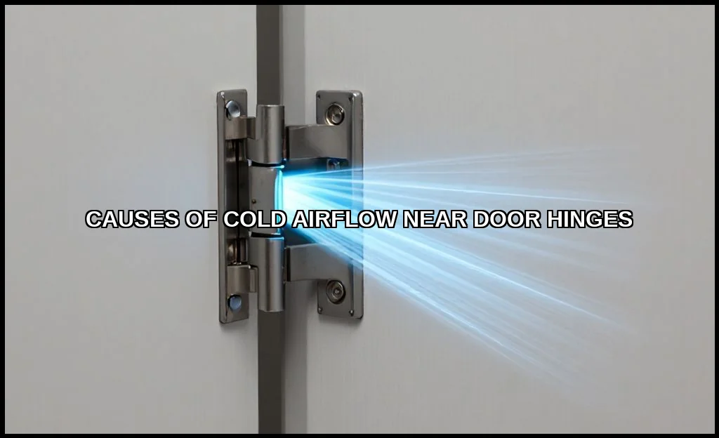 Causes of cold airflow near door hinges