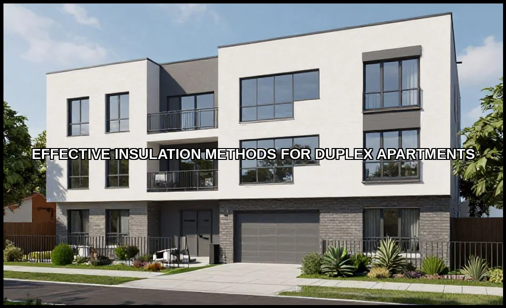 Effective insulation methods for duplex apartments