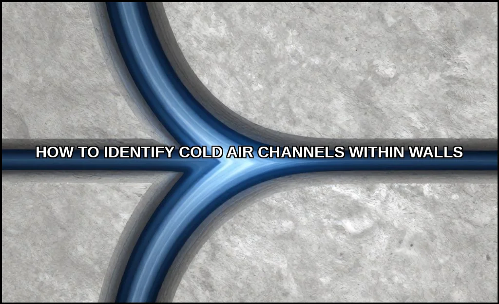 Identify cold air channels within walls