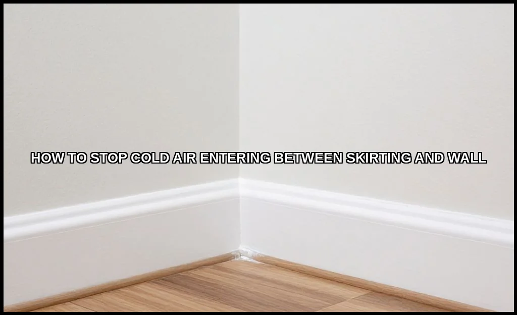 Stop cold air entering between skirting and wall
