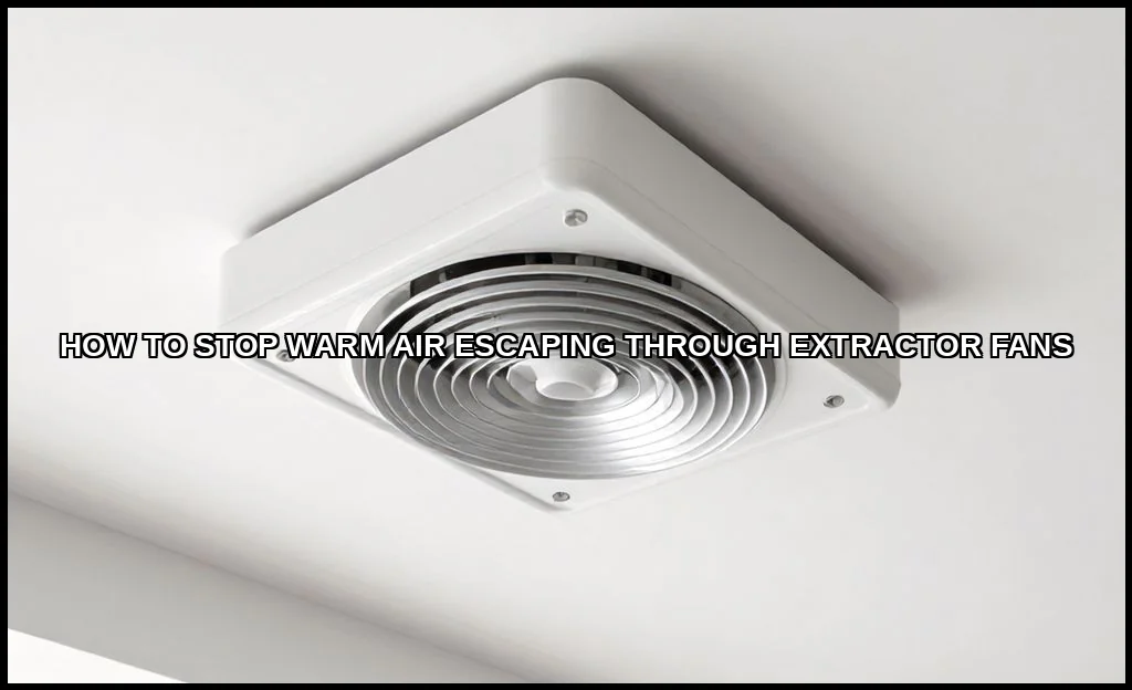 Stop warm air escaping through extractor fans