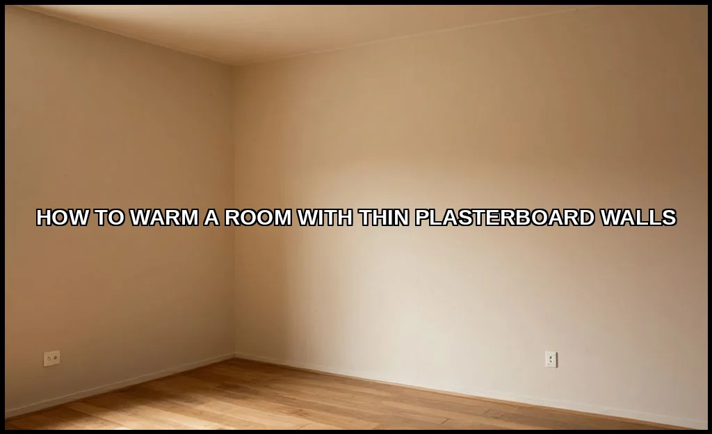 Warm a room with thin plasterboard walls