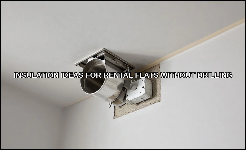 Insulation ideas for rental flats without drilling