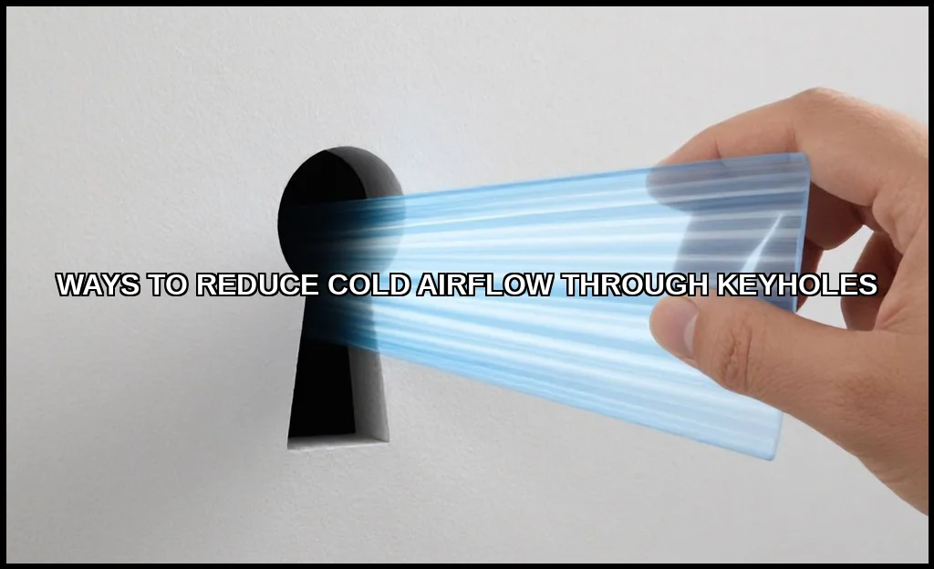 Ways to reduce cold airflow through keyholes