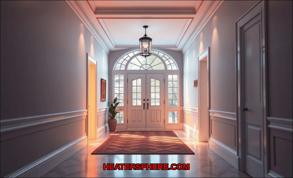 Clean vector illustration of heat a large entry ha