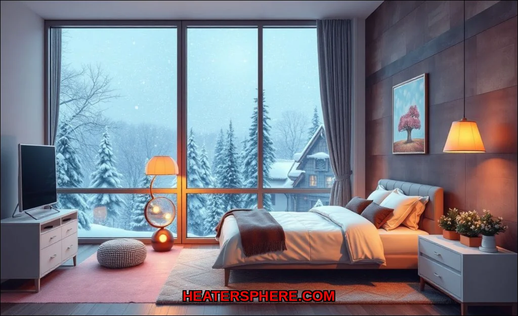 Clean vector illustration of heat a top-floor bedr