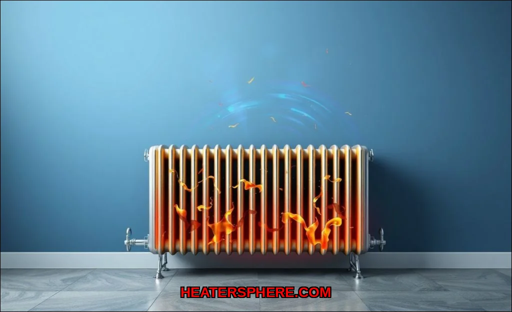 Clean vector illustration of why oil radiators hel