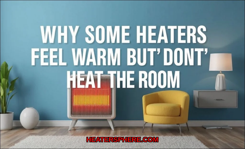 Clean vector illustration of why some heaters feel