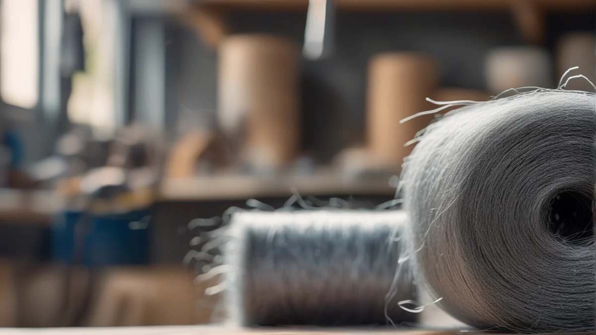 a bundle of fine steel wool ready for use