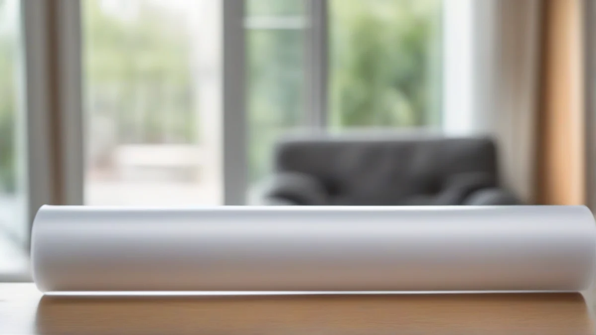 a roll of transparent insulating film for windows