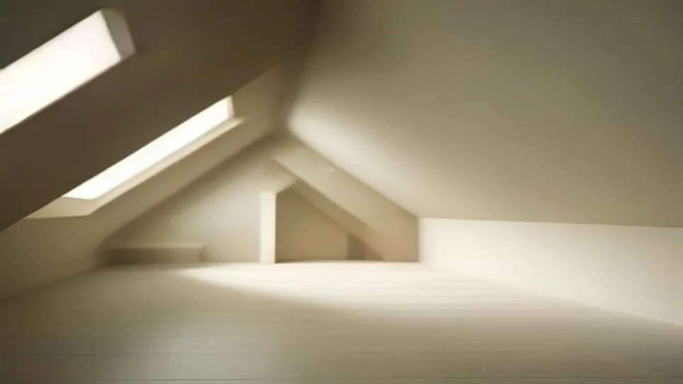 A loft hatch with insulation material applied around the edges