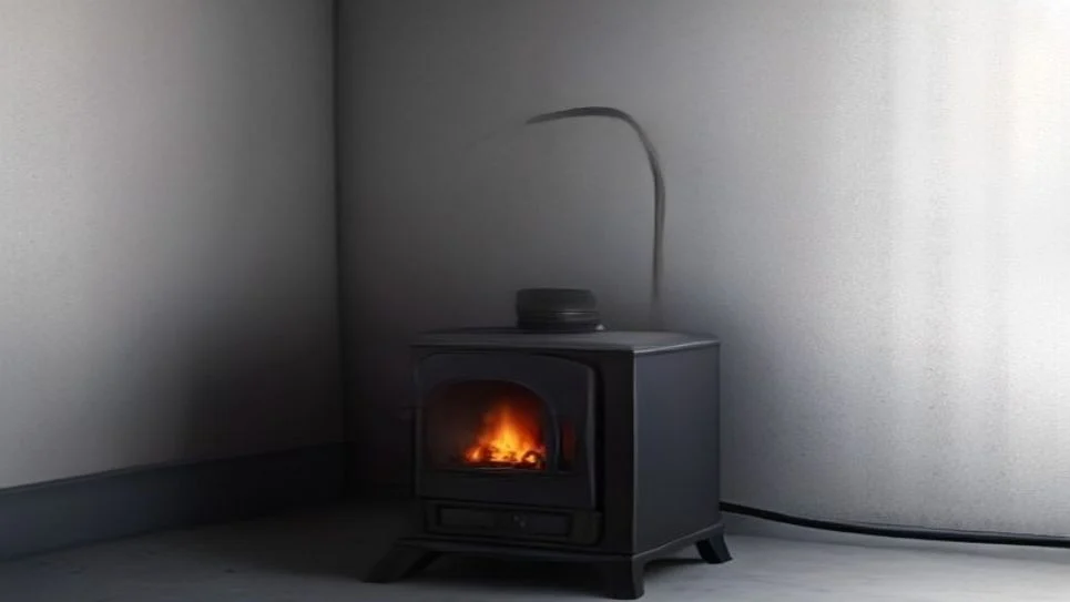 A fuel-burning heater placed safely in a garage