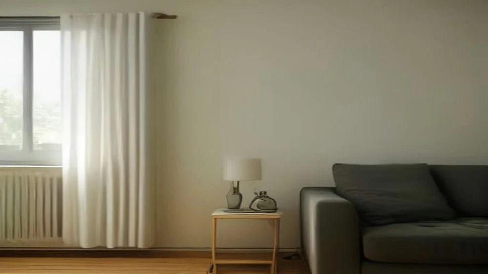 A sleek oil-filled radiator heater standing on a wooden floor.