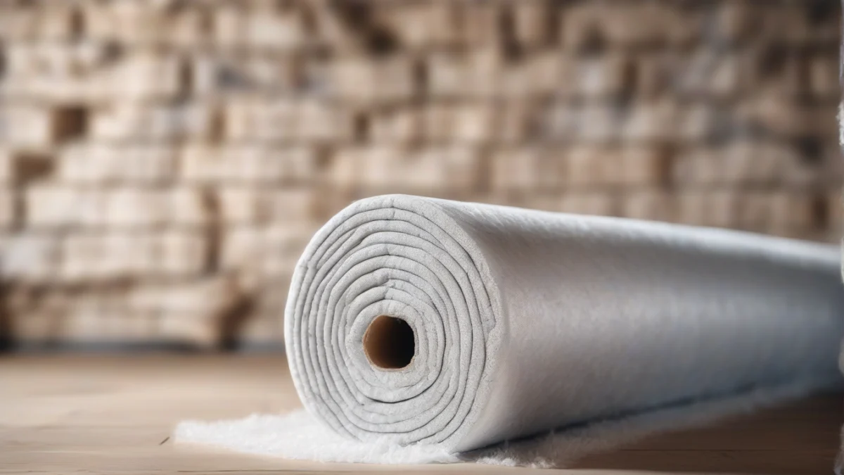 A rolled insulation material ready to improve heat retention in a loft.