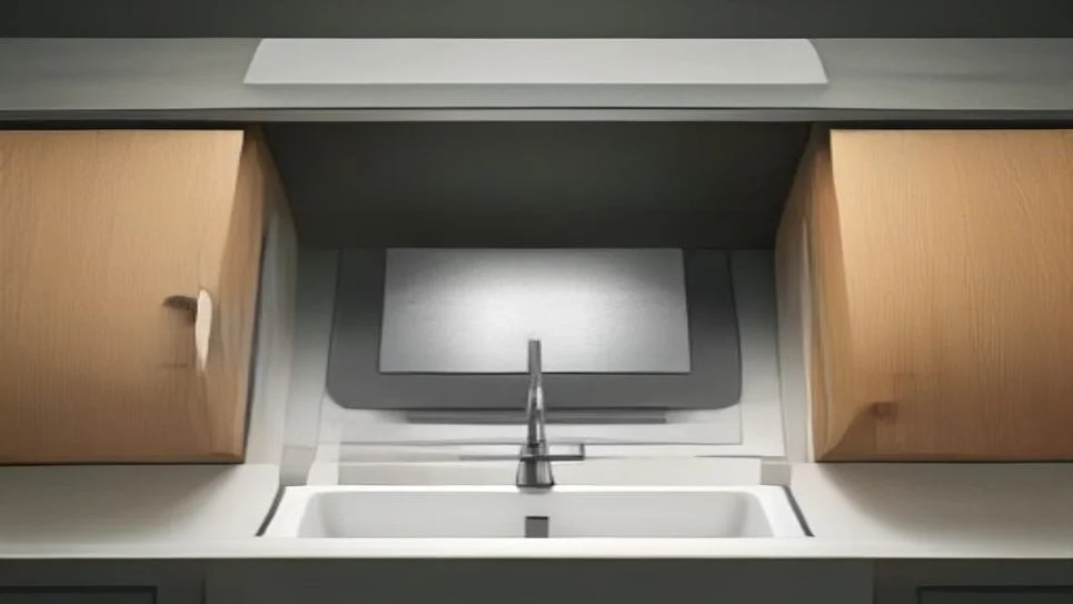 a vent cover showing necessary air gaps under a cabinet