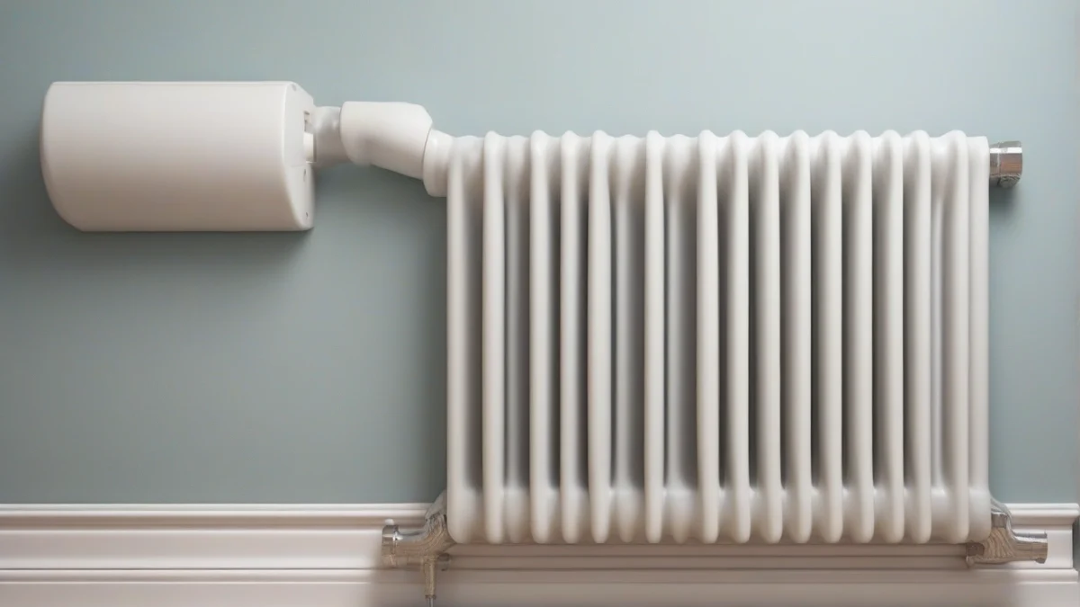 foam pipe lagging securely covering pipes behind a radiator