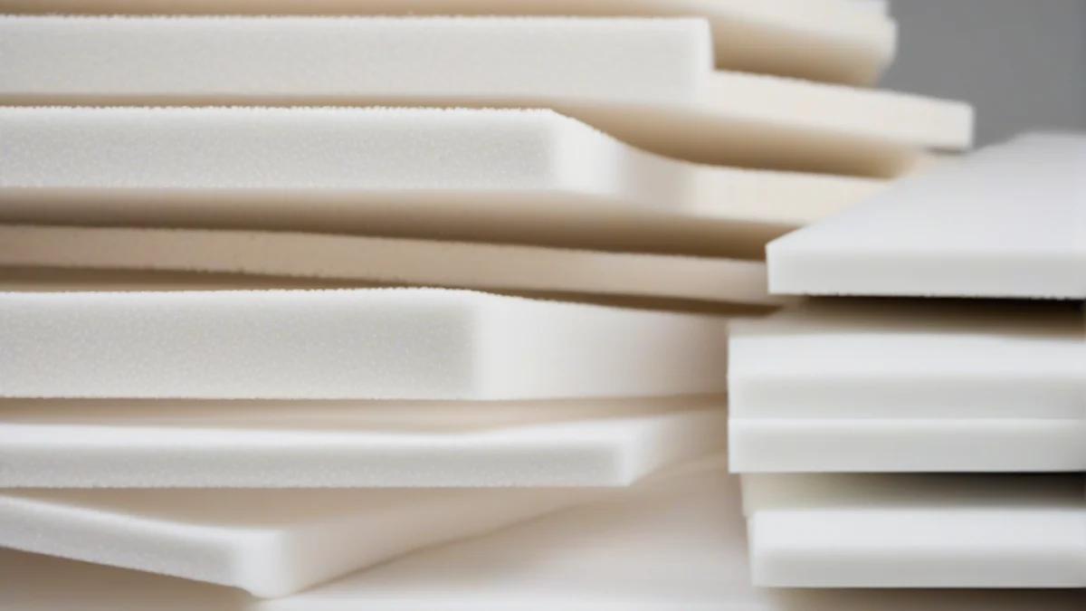 Various removable foam insulation panels ready for use