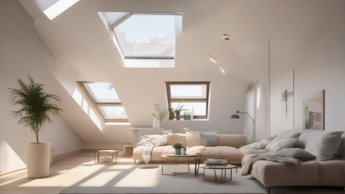 a hand positioned near the edge of a skylight checking for air leaks