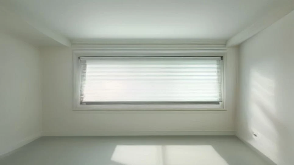 honeycomb cellular shades covering a skylight, blocking sunlight