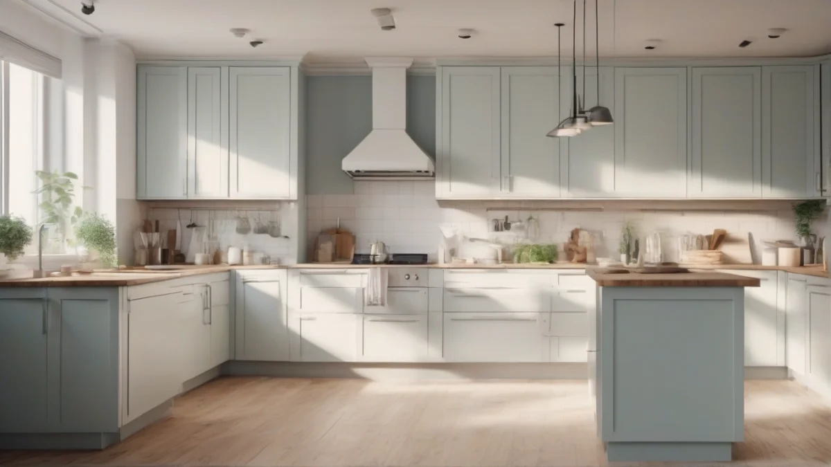 An empty area under kitchen cabinets showing gaps needing sealing
