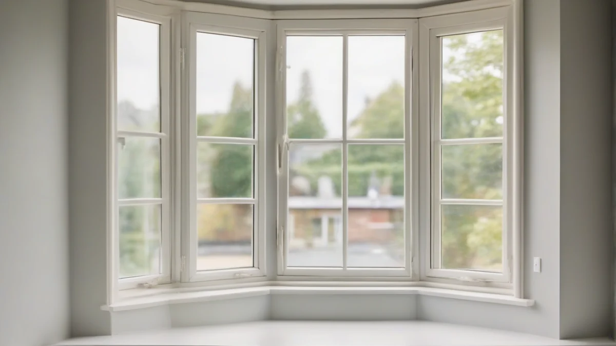 a clear secondary glazing panel enhancing insulation in a window frame