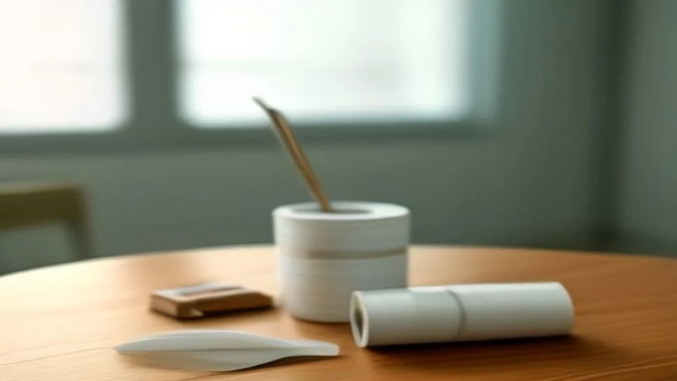 A tube of weatherstripping tape ready for sealing gaps