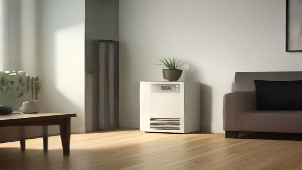 a sleek heating system unit mounted on a wall