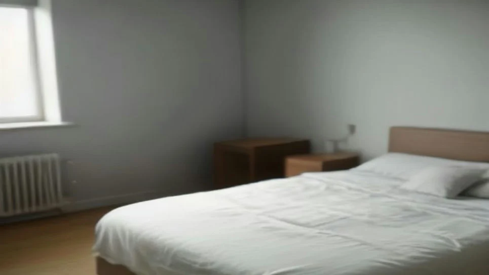 An oil radiator providing stable warmth in a bedroom